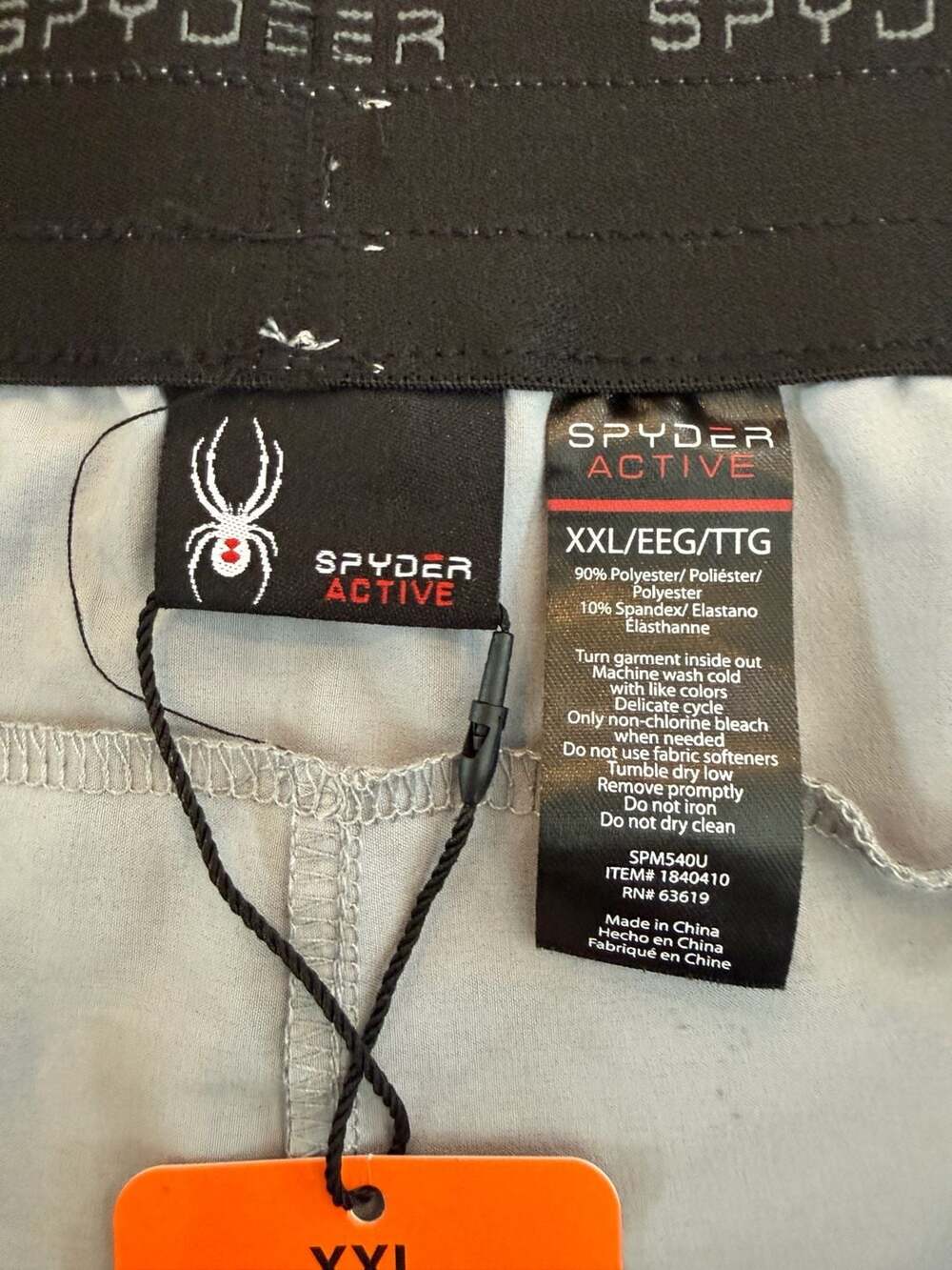 Spyder Active Men's Gray 7" Inseam Performance Stretch Shorts XXL - Picture 3 of 6